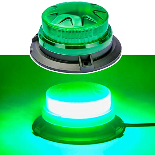 Green Led Emergency Strobe Beacon Lights for Car Vehicles 12V 24V 24-LEDs - color: #4 Green