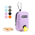 Small Treat Pouch with Dog Bags Dispenser, Portable Walking Bags, Purple - color: Purple