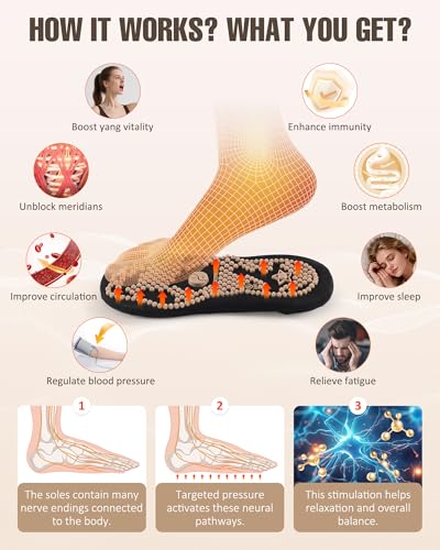 Foot Massage Reflexology Socks Women Men Acupressure Inside Pressure Points - size: 270mm/men 15-16/women 17-18
