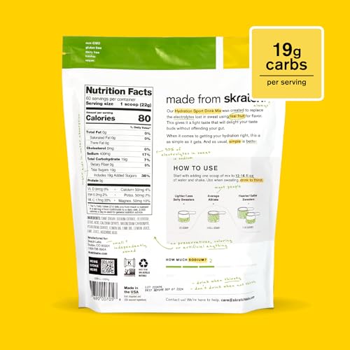 Skratch Labs Hydration Sports Drink Mix, Lemon Lime, 60 Servings - size: 60 Servings (Pack of 1)