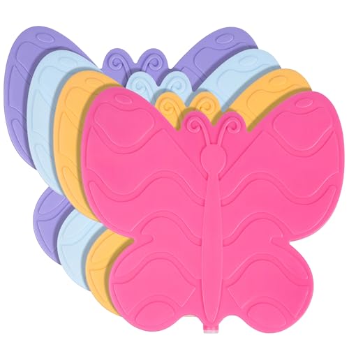 Wildkin Kids Ice Packs (4 Pack) – Slim, Reusable, Keeps Lunch Cool for School/Travel - Butterfly - color: Butterfly