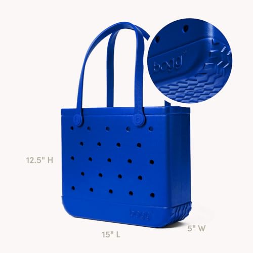BOGG BAG Medium Tote – 15” x 12.5” x 5” – Essential Bags for Beach, Pool, Boat, Sports, Tailgating, Cruise, Travel - color: Blue-eyed