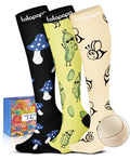 Cute Compression Socks for Women - color: Nature Design, size: Small-Medium