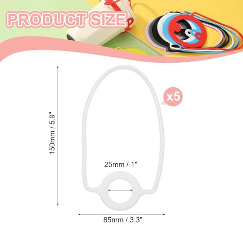 PATIKIL Silicone Water Bottle Lanyard, Reusable Tumbler Strap Water Bottle Handle Holder with Strap for Beverage Carry Traveling Take Out - color: White