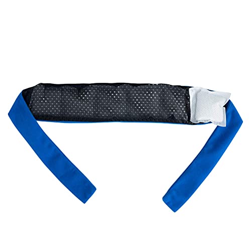 ICE WRAPTOR Cooling Bandana Neck Wrap, Blue +1 Reusable Ice Pack - size: Wrap + 1 Insert