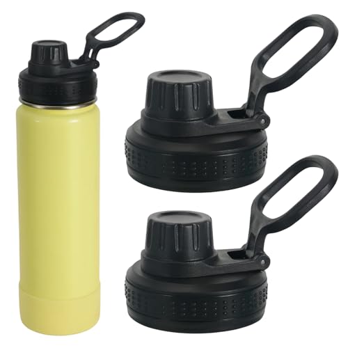 2 Pack Lid Replacement Compatible with Thermoflask, Replacement Leak-Proof Spout Lid, Space Bottle Lid with Rotating Three-Finger Design, Fit for 12 oz, 14 oz, 18 oz, 32 oz, 40 oz, 64oz