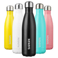BJPKPK 17 oz Insulated Water Bottle, Stainless Steel Flask, Leak Proof - color: Black, size: 17 Ounces