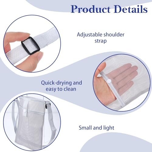 SynHHergyx 3 PCS Adjustable Mesh Water Bottle Holder with Strap and Pocket