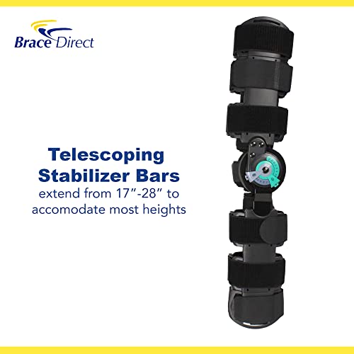 Brace Direct ROM Post-Op Telescoping Knee Brace Plus L/XL Undersleeve