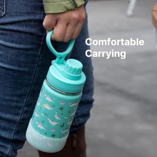 Spout Lid for Hydro Flask 12 16 18 20 32 40 64oz Wide Mouth Bottle - color: Green 2 pack
