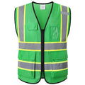 Hi Vis Reflective Safety Vest for Men Women,EK175,Green,L - color: Green, size: Large