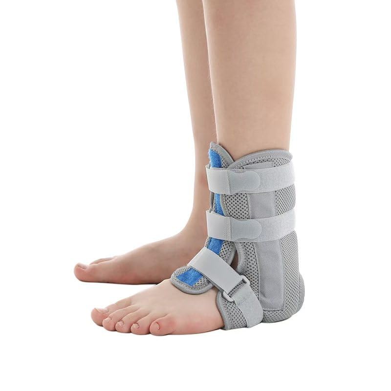 Kids Pediatric Ankle Brace, Neoprene Ankle Splint with Adjustable Straps, Universal Fit, Lightweight Support (Medium) - size: Medium