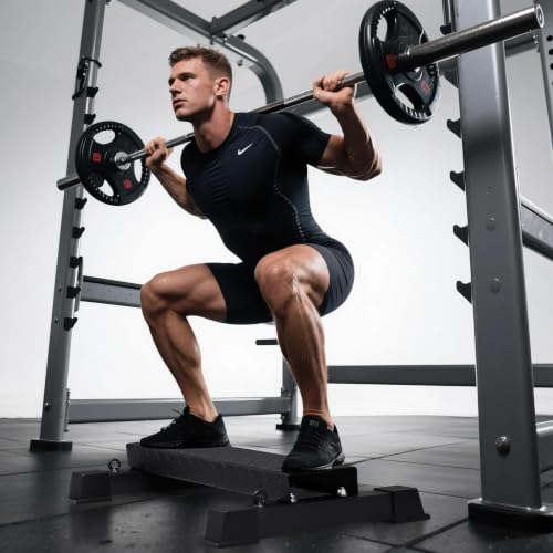 Steel Calf Raise Block, Heavy-Duty Stretch Platform, Leg Workout Equipment - color: BLACK-high(Resistance band)