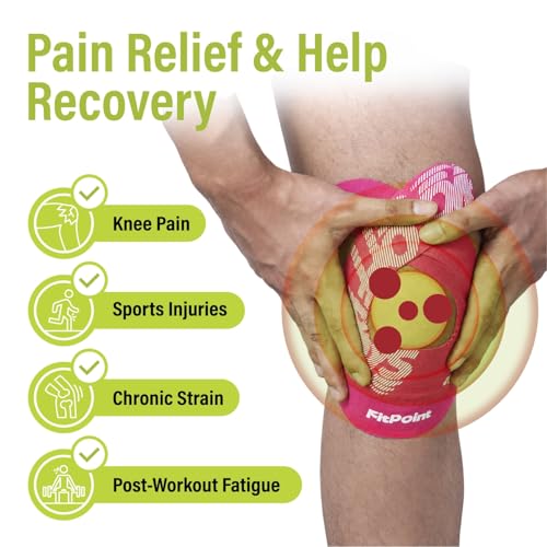 Kinesiology Tape for Knees 10 Pcs Ultra-Sticky Patella Knee Tape Pink - color: Pink
