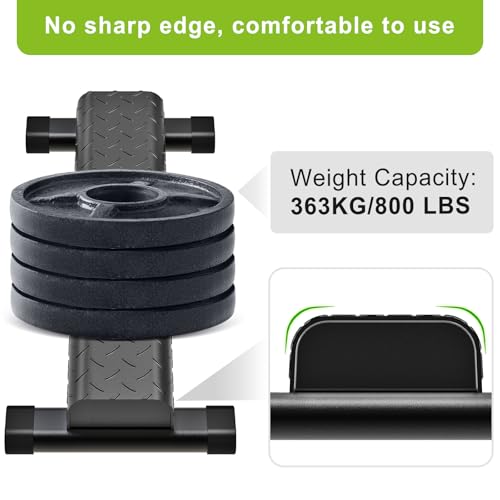 Kipika Versatile Calf Raise Bar, Heavy Duty Steel Standing Calf-raise Stand - color: C: (4.7" Wide Tube)