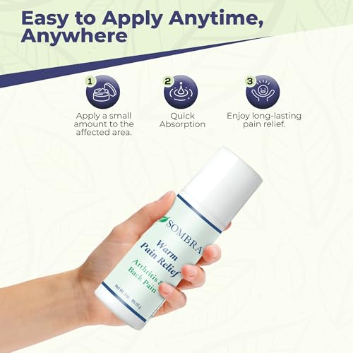 Sombra Warm Pain Relief 3 oz Roll-On Arthritis, Back Pain & Pre-Exercise - size: 3 Ounce (Pack of 1)