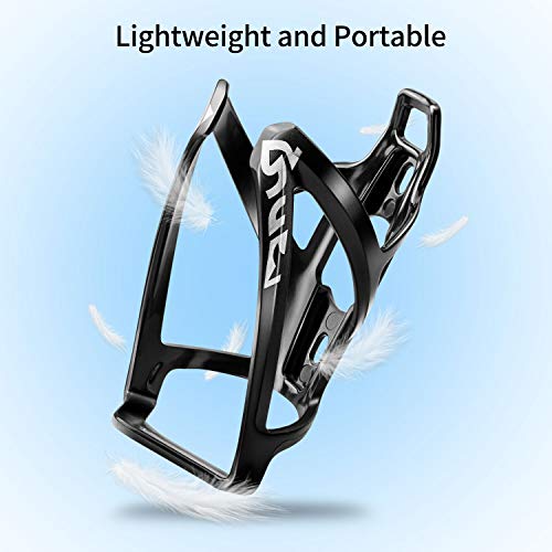 Suruid Bike Water Bottle Cage Ultra-Light Bicycle Bottle Holder Universal Bike Cup Holder Rack for Bicycle, Cycling, MTB, Road/Mountain Bikes 2 Pack - Black - color: Black