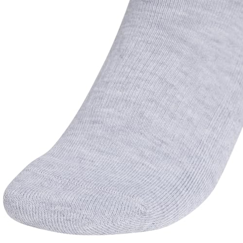 adidas Women's Athletic Cushioned Quarter Ankle Socks 6 Pairs - color: Cool Light Heather/Clear Pink/Dark Blue