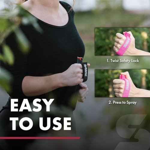 SABRE Runner Pepper Gel Spray for Running, Walking & Personal Safety - color: ראנר ורוד