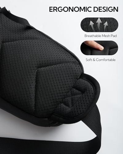 WATERFLY Water Bottle Fanny Pack, Hiking Hydration Belt for Women Men - color: Black