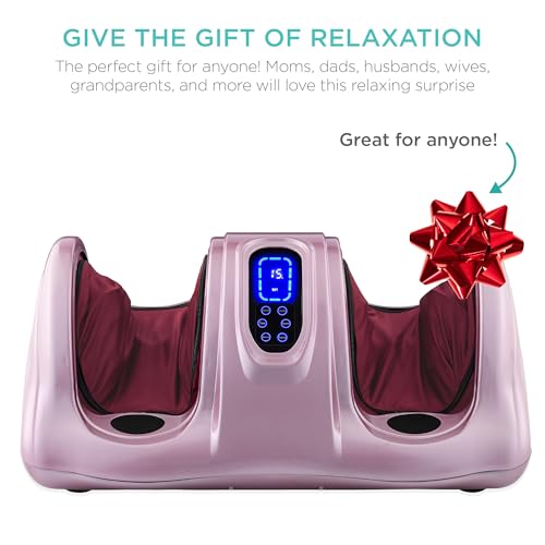 Best Choice Products Shiatsu Foot Massager with Remote Control, Rose - color: Rose