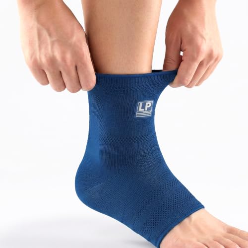LP 116XT Target Compression Ankle Brace Sleeve for Men & Women - color: Dark Blue, size: Small