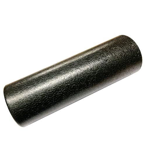 Hard Travel Size Back Roller, High Density Foam Roller for Exercise - color: Black