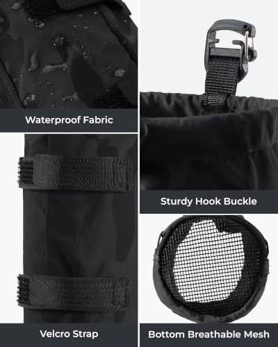 HowFly Water Bottle Holder for Backpack Molle Water Bottle Pouch Bag - color: Black Camo