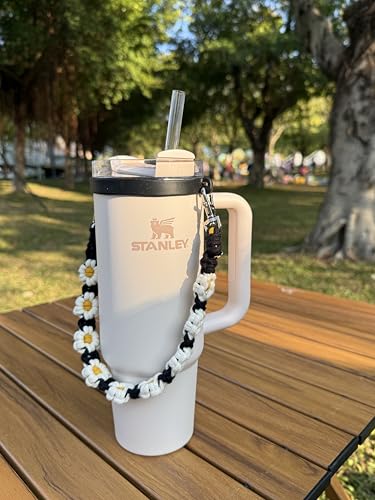 Outman Sport Water Bottle Handle Strap Holder Sling Cup Handle - color: Daisy Black
