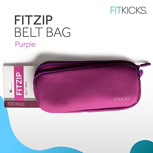 FITKICKS Fitzip Crossbody Fanny Pack, w Adjustable Strap - Purple - color: Purple