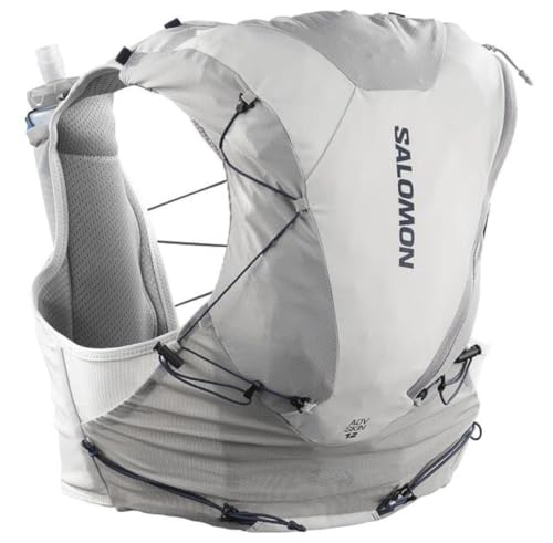 Salomon Unisex Advance Skin 12 | 12 Liter Hydration Trail Running Vest - color: Alloy/Gray Violet, size: Medium