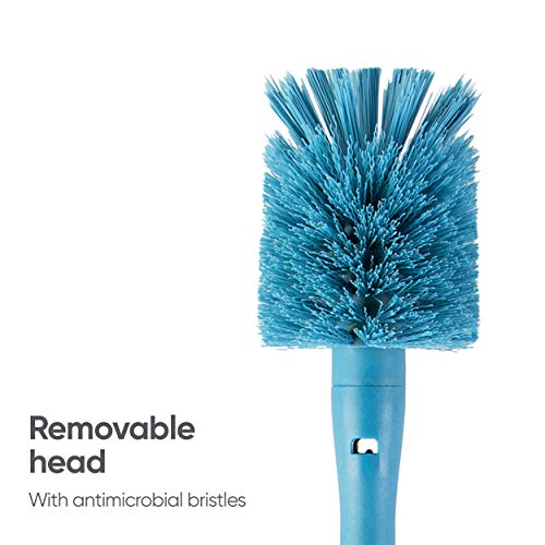 Owala 2-in-1 Water Bottle Brush Cleaner and Water Bottle Straw Cleaner Brush, Water Bottle Brush with Removable Head and Twist n� Hide Straw Brush, Smokey Blue - size: One Size
