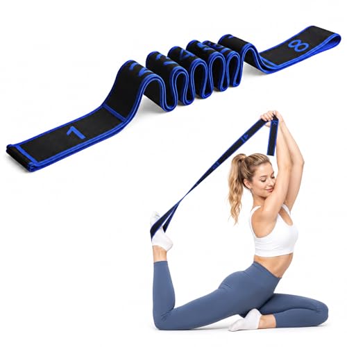 Resistance Band for Exercise, Physical Therapy, Rehab&Flexibility, Stretch Band for Yoga/Pilates/Dance/Gymnastics, Number Loop Elastic Strap for Body Shaping Home Gym