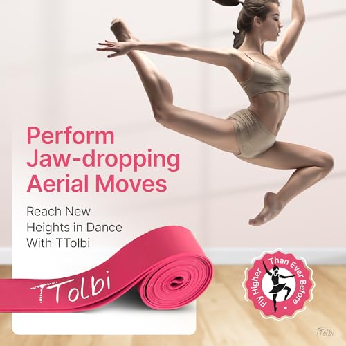 Ballet Stretch Bands Set with Foot Mini Loop, Splits Flexibility Trainer - color: Pink Regular