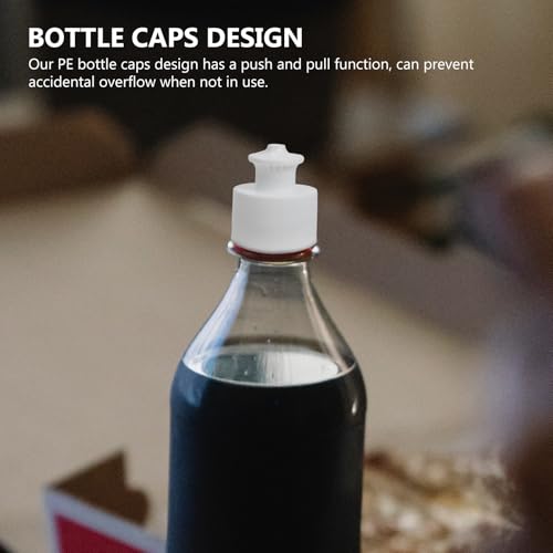 Kisangel 20Pcs Push Pull Replacement Caps, 28mm Sports Water Bottle Lids