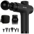 Massage Gun, Deep Tissue Percussion Massager 30 Speeds for Pain Relief - color: Black