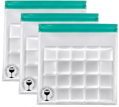 Ice Storage Bags PEVA, 3 Pack Reusable Leakproof Freezer Bags for Ice - size: 3 Pack