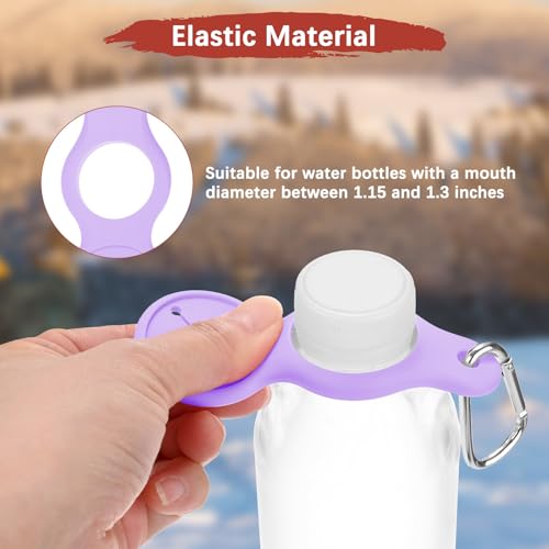 Water Bottle Hanging Buckle Clip [PCS] - Water Cup Holder with Towel Hook for Bike Portable Secure Bottle Holder - color: Purple