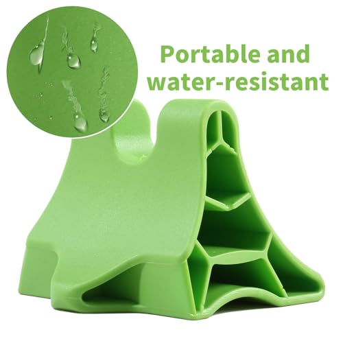 Trigger Point Massage Tool, Handheld Deep Tissue Manual Massager for Neck, Back, Shoulders & Feet, 3-Edge Pressure Point Design, Portable (Green)