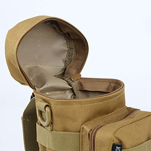 Molle Water Bottle Holder, Tactical Water Bottle Pouch - color: Khaki