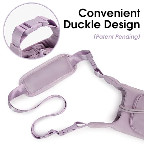 Ceneda Water Bottle Carrier Bag with Phone Pocket 32oz 40oz Tumbler Insulated Water Bottle Holder with Adjustable Shoulder Strap Carrier Sling Bag (Purple) - color: Purple