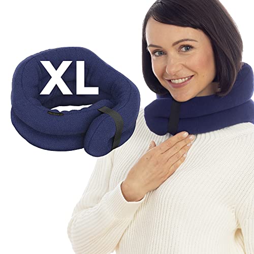 SunnyBay Hands-Free Heating Pad, Neck and Shoulder, XL 30 inch, Navy - color: Handsfree - Navy Blue