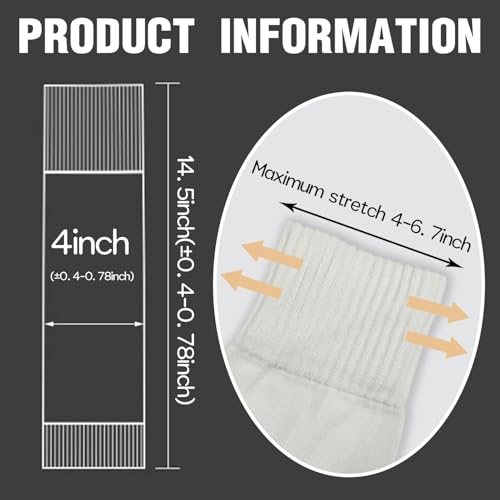 2 Pack Pro Soccer Leg Sleeves Socks/Compression for Calf - over the calf,ootball, baseball, basketball,rugby - color: White