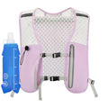 Running Vest for Women Men Hydration Backpack with 500ml Soft Flask Lightweight Water Pack - color: Lilac+500ml Soft Flask
