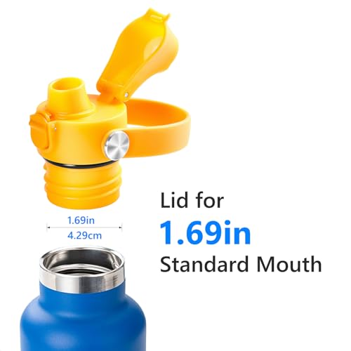 XACIOA Replacement Flip Lid for Hydro Flask Standard Mouth Bottle - color: Yellow