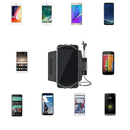 BoxWave Holster Compatible with Samsung Galaxy Z Fold 5 - ActiveStretch Sport Armband, Adjustable Armband for Workout and Running - Jet Black