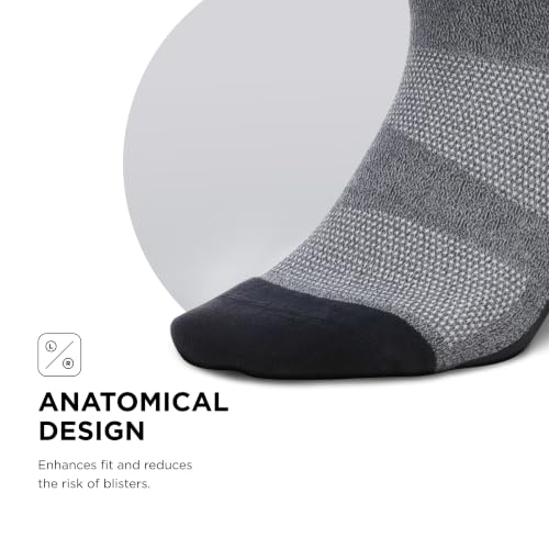 Feetures Compression Knee High Socks - Graduated Compression Socks for Women & Men - (1 Pair) - color: Gray, size: Medium