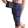 BXT Elastic Breathable Wrap Ankle Support Brace Compression Knee Elbow Wrist Ankle Hand Support Wrap Sports Bandage Strap with Hook & Loop Fastener Straps(A PIECE)