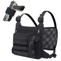 KINGSLONG Running Vest, Chest Bag for Men, Chest Pack, Hiking (A-Holster) - color: A-Holster