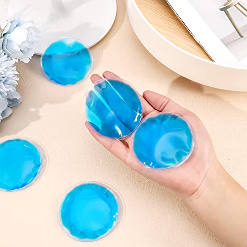 Reusable Ice Packs for Injuries, 10 Pack Round Ice Packs for Face - size: 2.75 Inch
